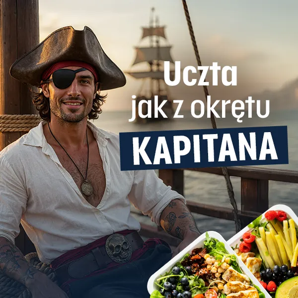 Nowa promocja od Diety Pirata! Uczta jak z okrętu kapitana. Tani i smaczny catering dietetyczny Warszawa